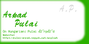 arpad pulai business card